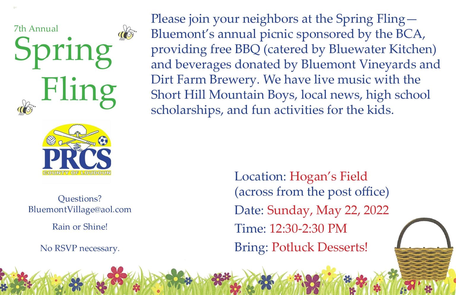 BCA Spring Fling Village of Bluemont, Virginia